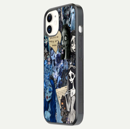 Corpse Bride Posters Glass Case for iphone-12 side-angle image capturing gloss reflection and smooth edge