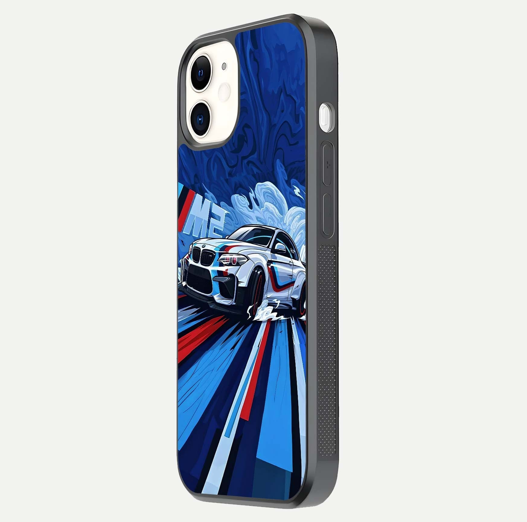 Drift Power Rush Glass Case for iphone-12 side-angle image capturing reflection glow and smooth curve