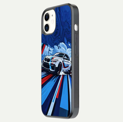 Drift Power Rush Glass Case for iphone-12 side-angle image capturing reflection glow and smooth curve