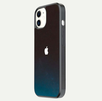Green Emerald Apple Logo Glass Case for iphone-12 side-angle image showing reflection polish and rich emerald hue