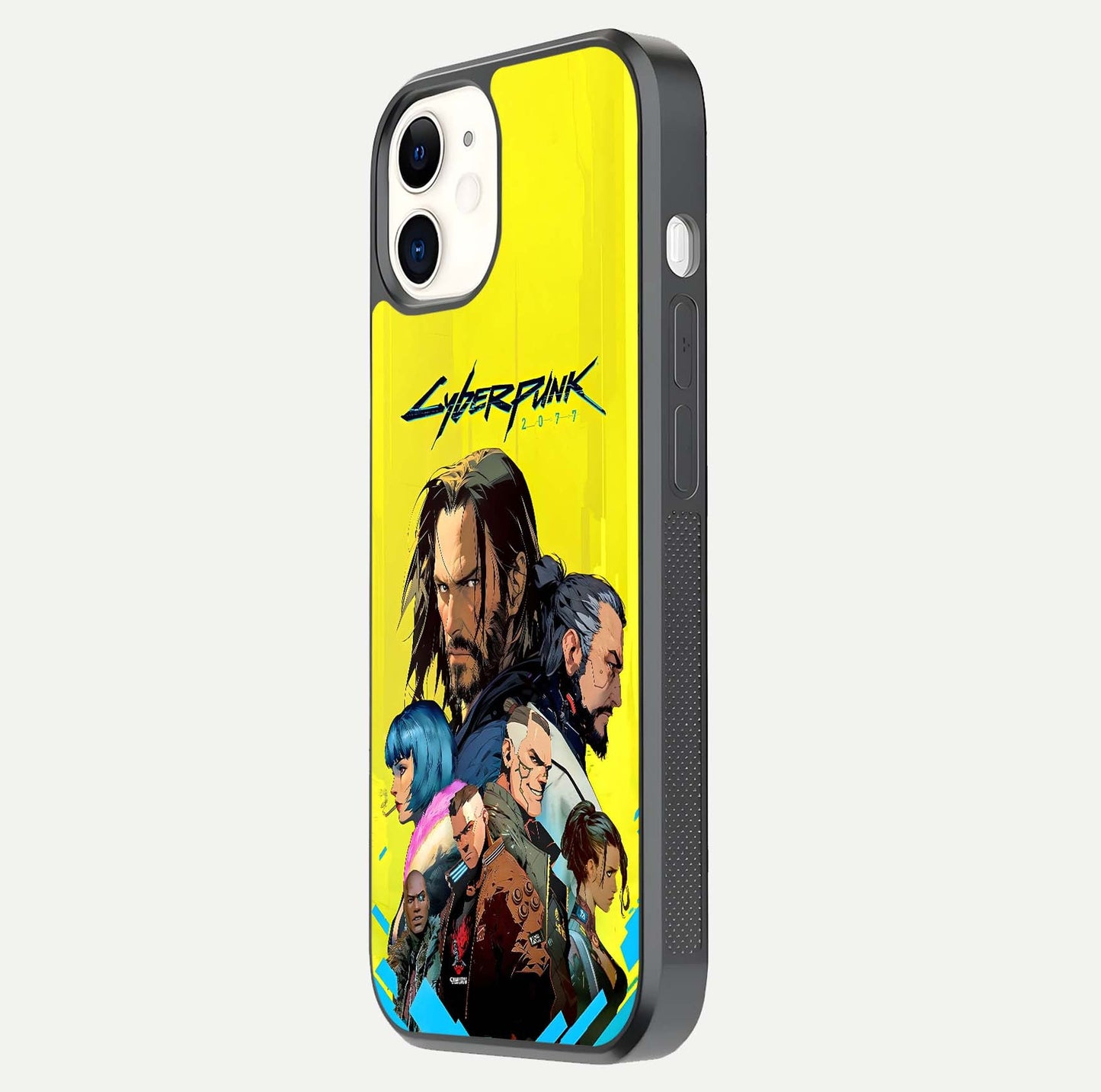 Neon Rebel Genesis Glass Case for iphone-12 side-angle image showing gloss surface and sharp neon tone