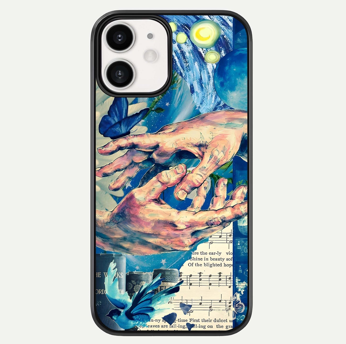 Aesthetic Divider Glass Case For iPhone 12 Mini by Custom World