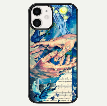 Aesthetic Divider Glass Case For iPhone 12 Mini by Custom World