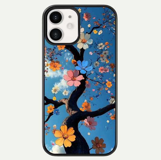Blossom Dream Sky Glass Case For iphone-12 by Custom World