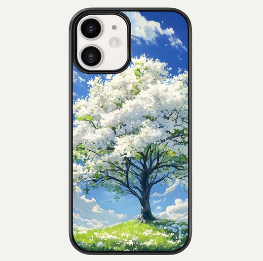 Blossom Sky Serenity Glass Case For iphone-12 by Custom World