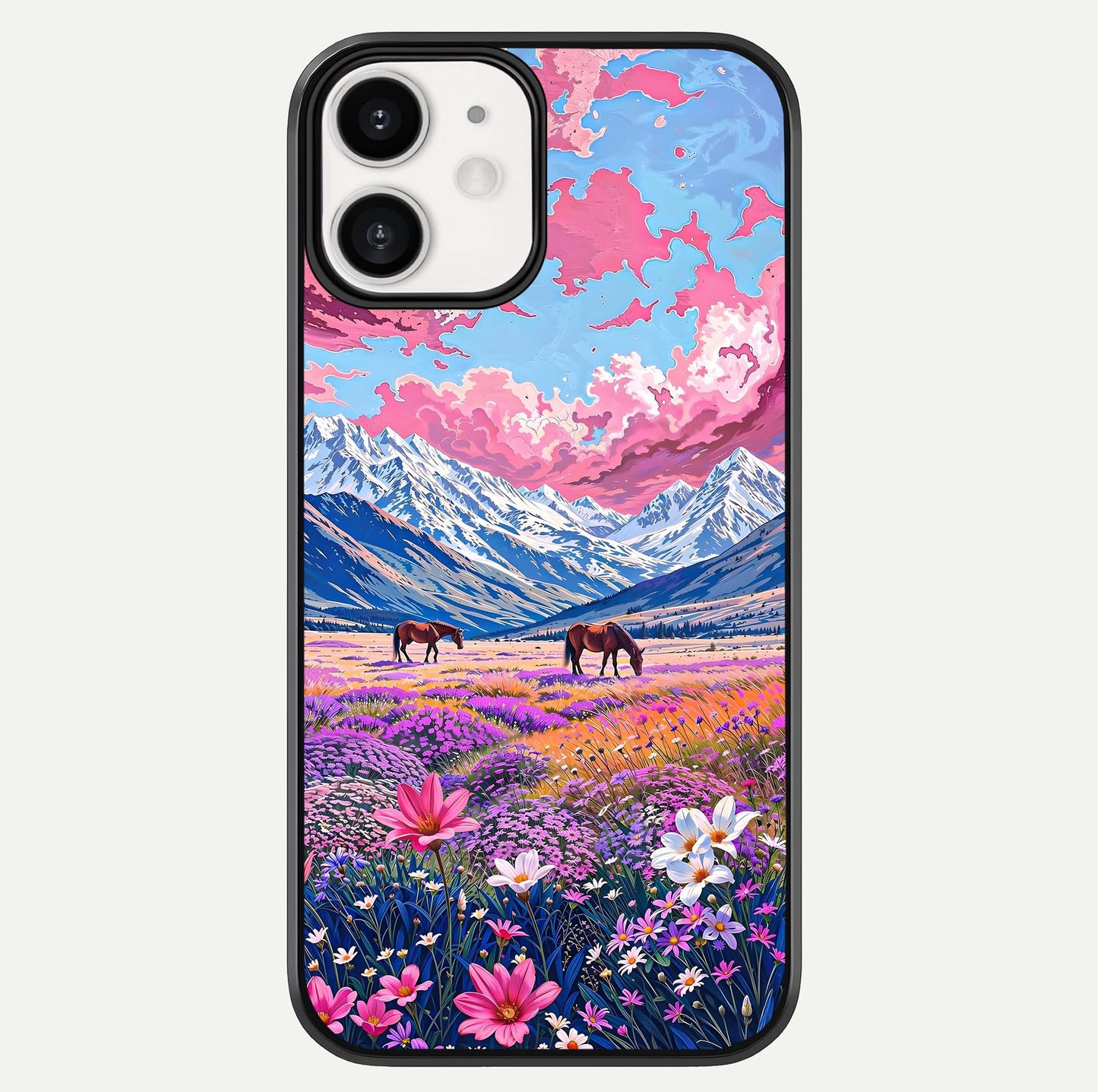 Blossom Valley Dream Glass Case For iphone-12 by Custom World