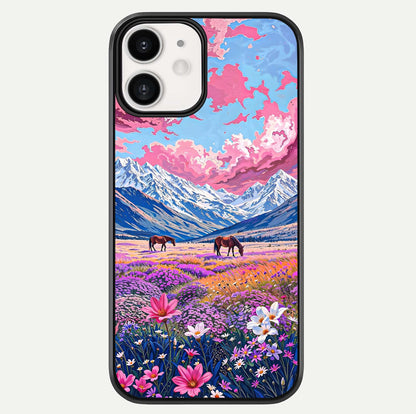 Blossom Valley Dream Glass Case For iphone-12 by Custom World
