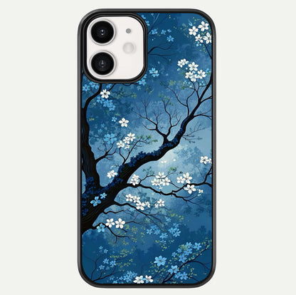 Blue Tree Serenity Glass Case For iphone-12 by Custom World