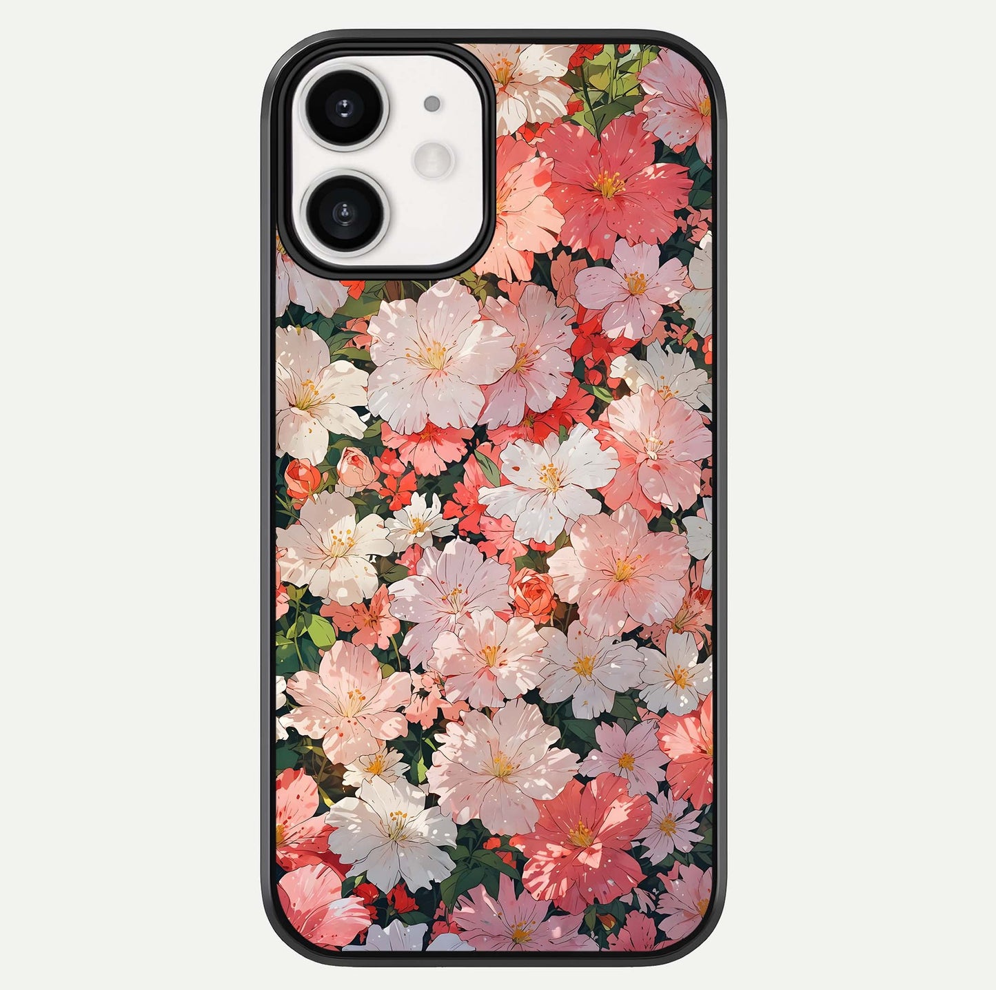 Blush Bloom Field Glass Case For iphone-12 by Custom World