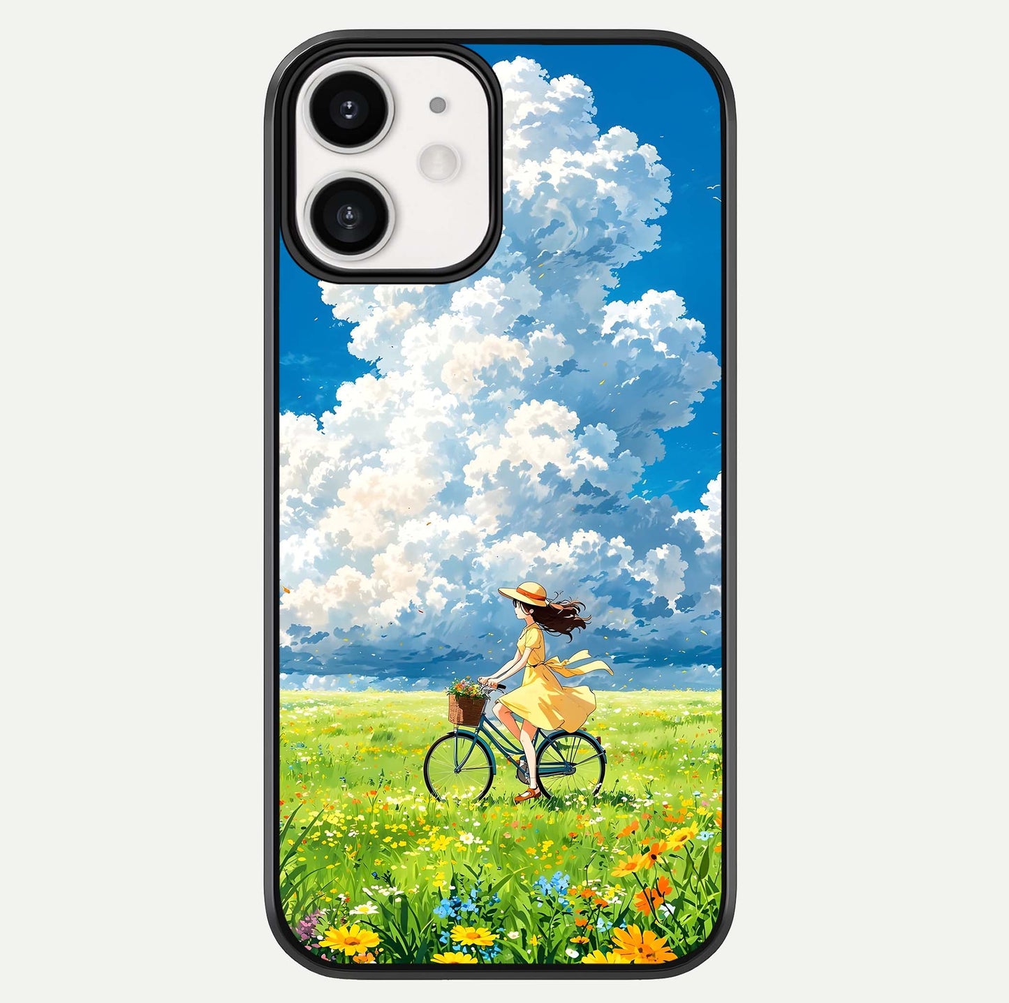 Breezy Meadow Ride Glass Case For iphone-12 by Custom World