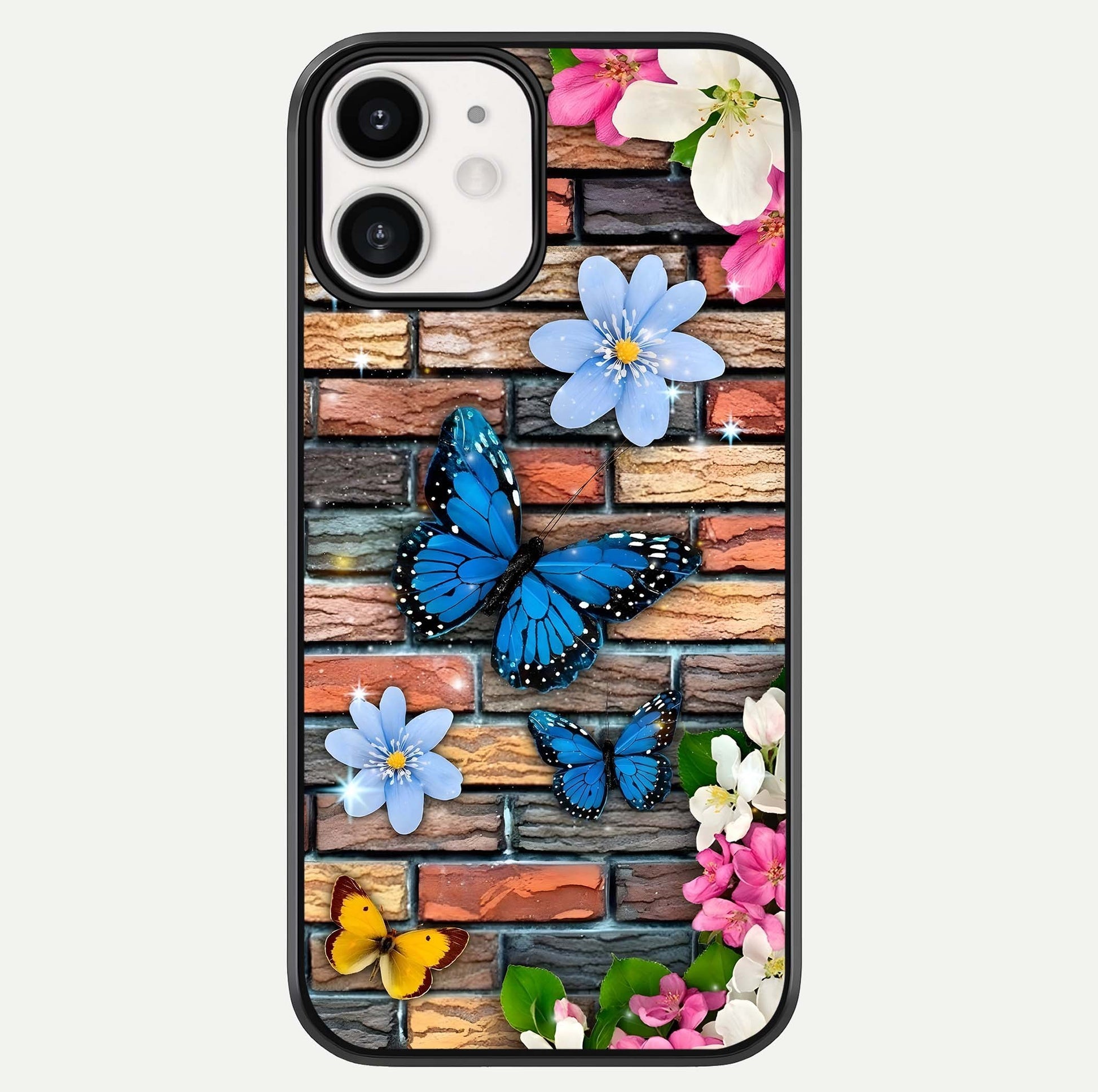 Brick Bloom Flight Glass Case For iphone-12 by Custom World