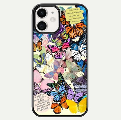 Butterflies Petal Dream Glass Case For iphone-12 by Custom World