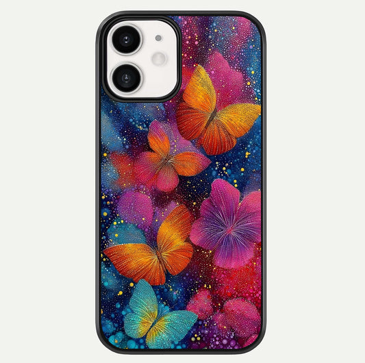 Butterfly Dream Mist Glass Case For iphone-12 by Custom World
