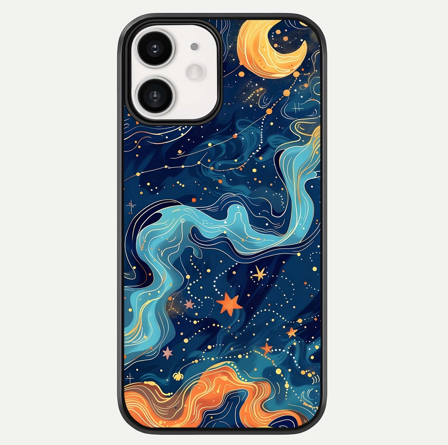 Celestial Dream Flow Glass Case For iphone-12 by Custom World