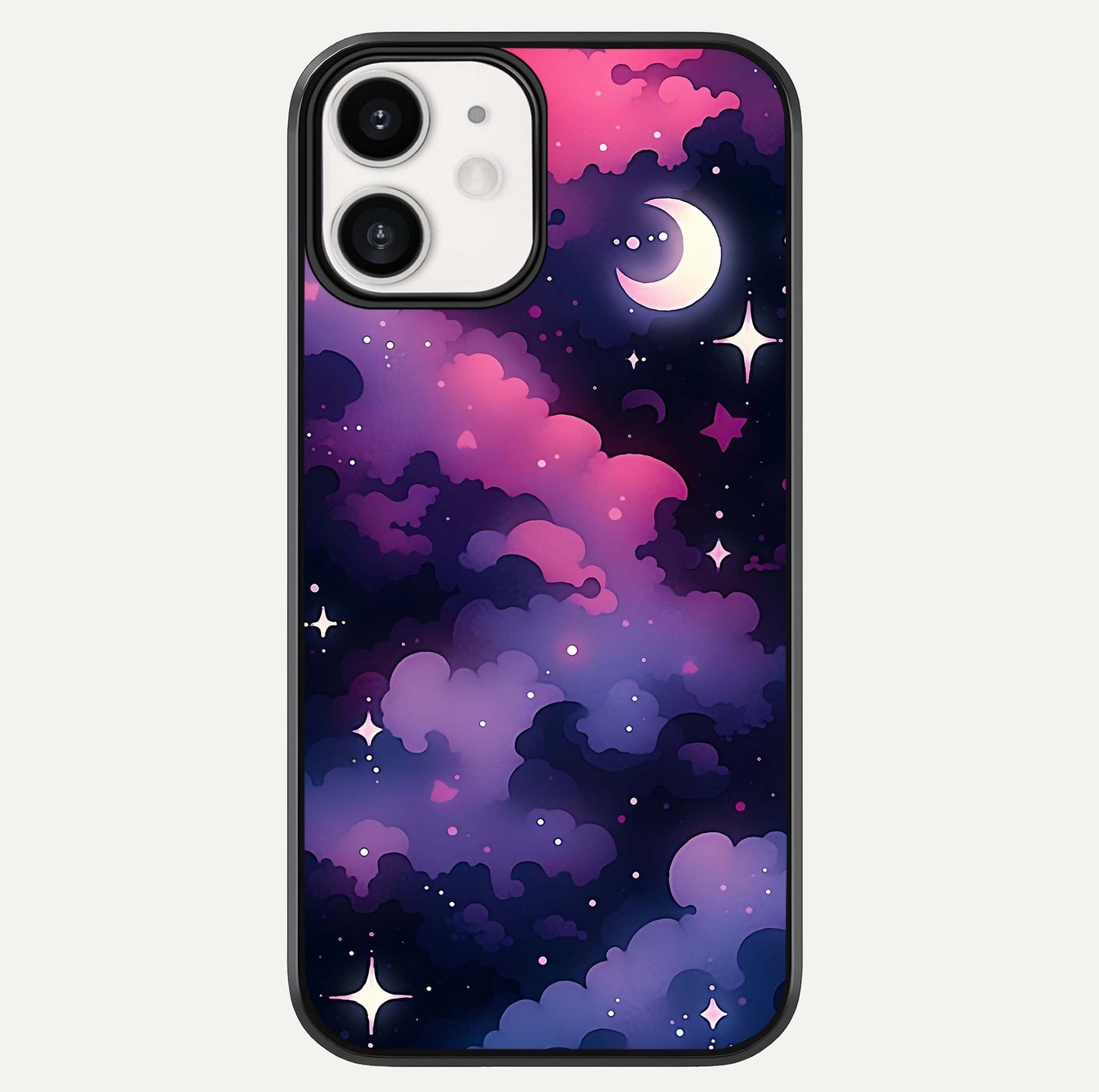 Celestial Moon Magic Glass Case For iphone-12 by Custom World