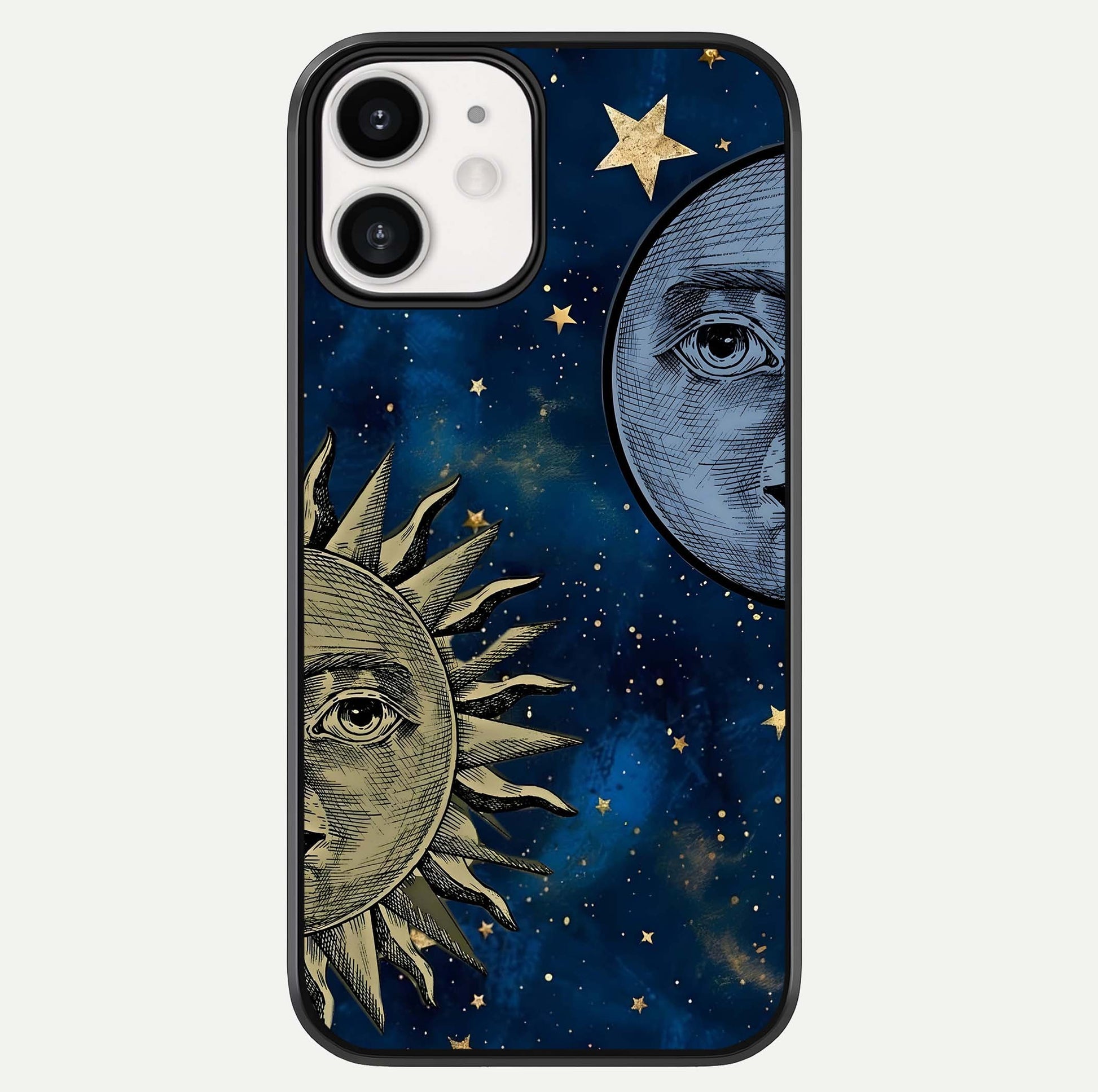 Celestial Moon With Sun Glass Case For iphone-12 by Custom World