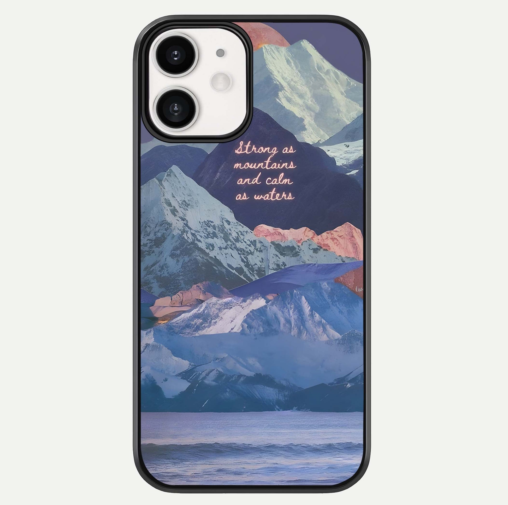Celestial Mountain Calm Glass Case For iphone-12 by Custom World
