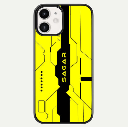 Circuit CYBERPUNK Custom Name Glass Case For iphone-12 by Custom World
