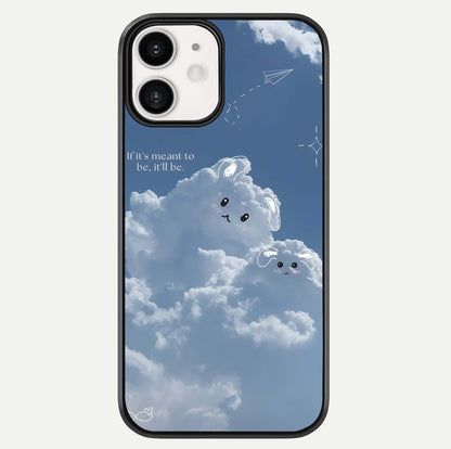 Cloud Bunny Dreams Glass Case For iphone-12 by Custom World