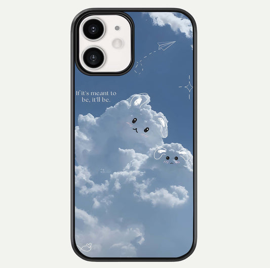 Cloud Bunny Dreams Glass Case For iphone-12 by Custom World