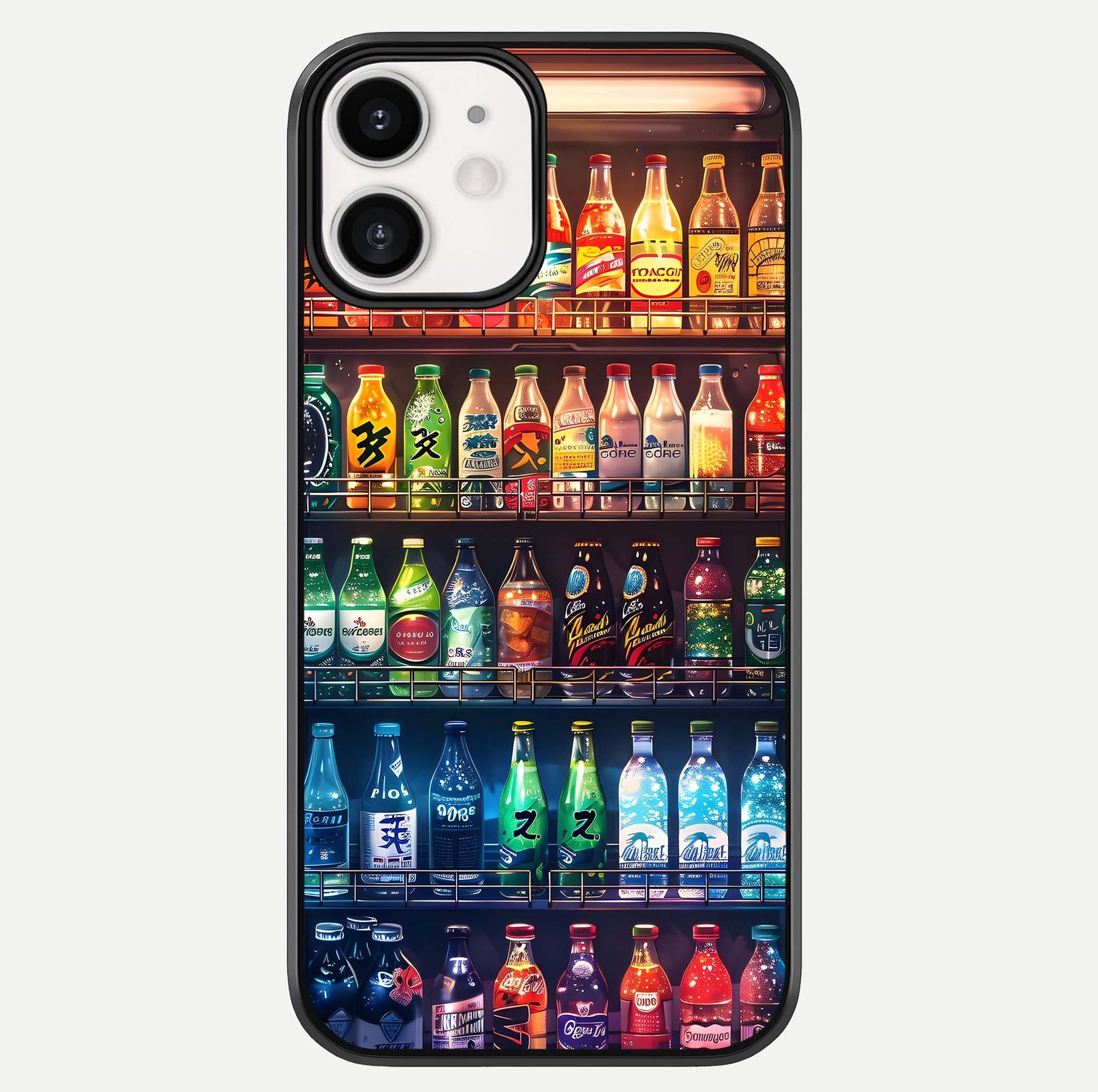 Colorful Soda Bottles Glass Case For iphone-12 by Custom World