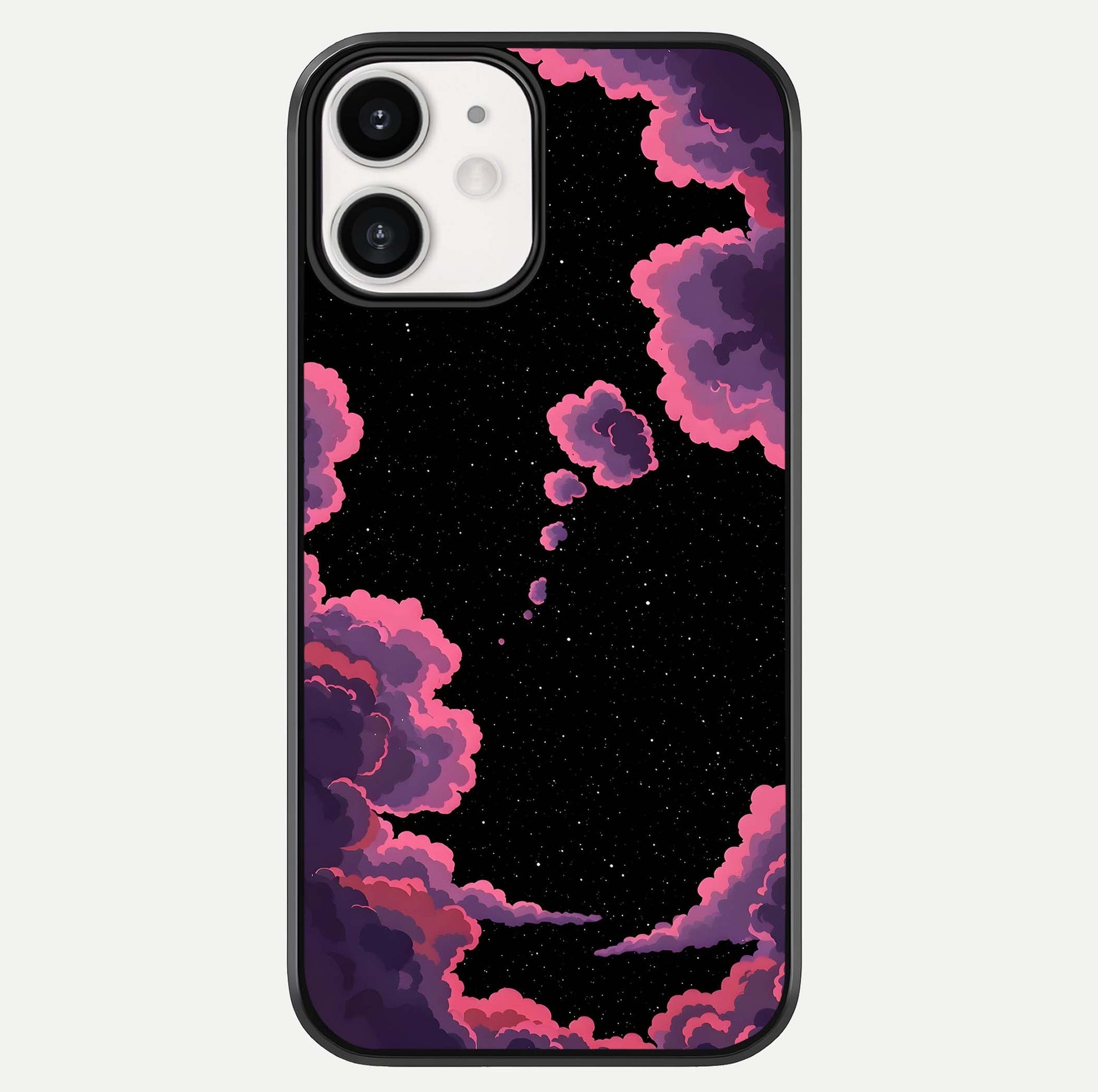 Cosmic Cloud Journey Glass Case For iphone-12 by Custom World
