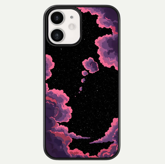 Cosmic Cloud Journey Glass Case For iphone-12 by Custom World