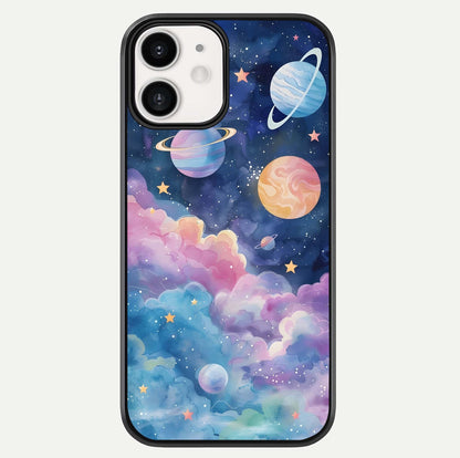 Cosmic Planet Dreams Glass Case For iphone-12 by Custom World