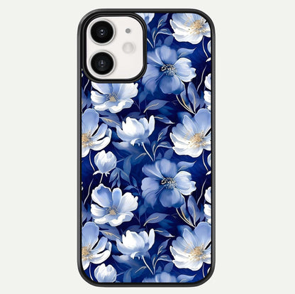 Cute Floral Patterns Glass Case For iphone-12 by Custom World