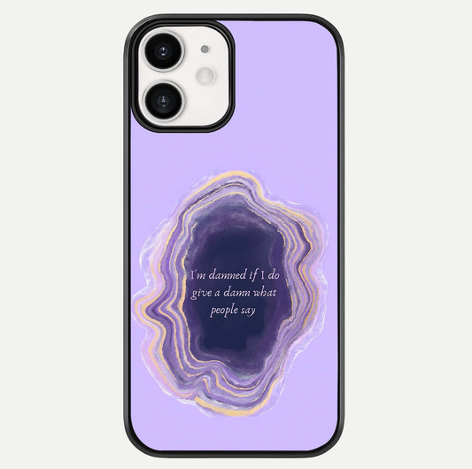 Damned People Quote Glass Case For iphone-12 by Custom World