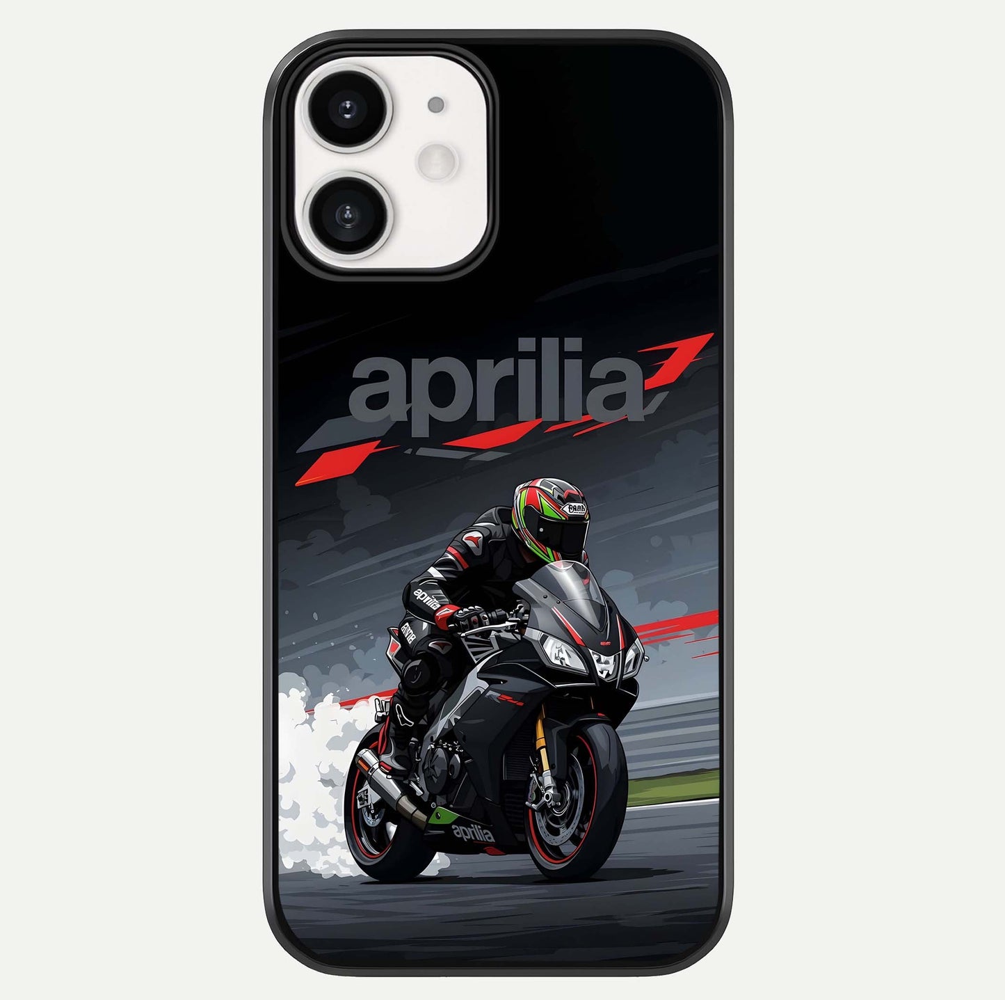 Dark Aprilla Glass Case For iphone-12 by Custom World