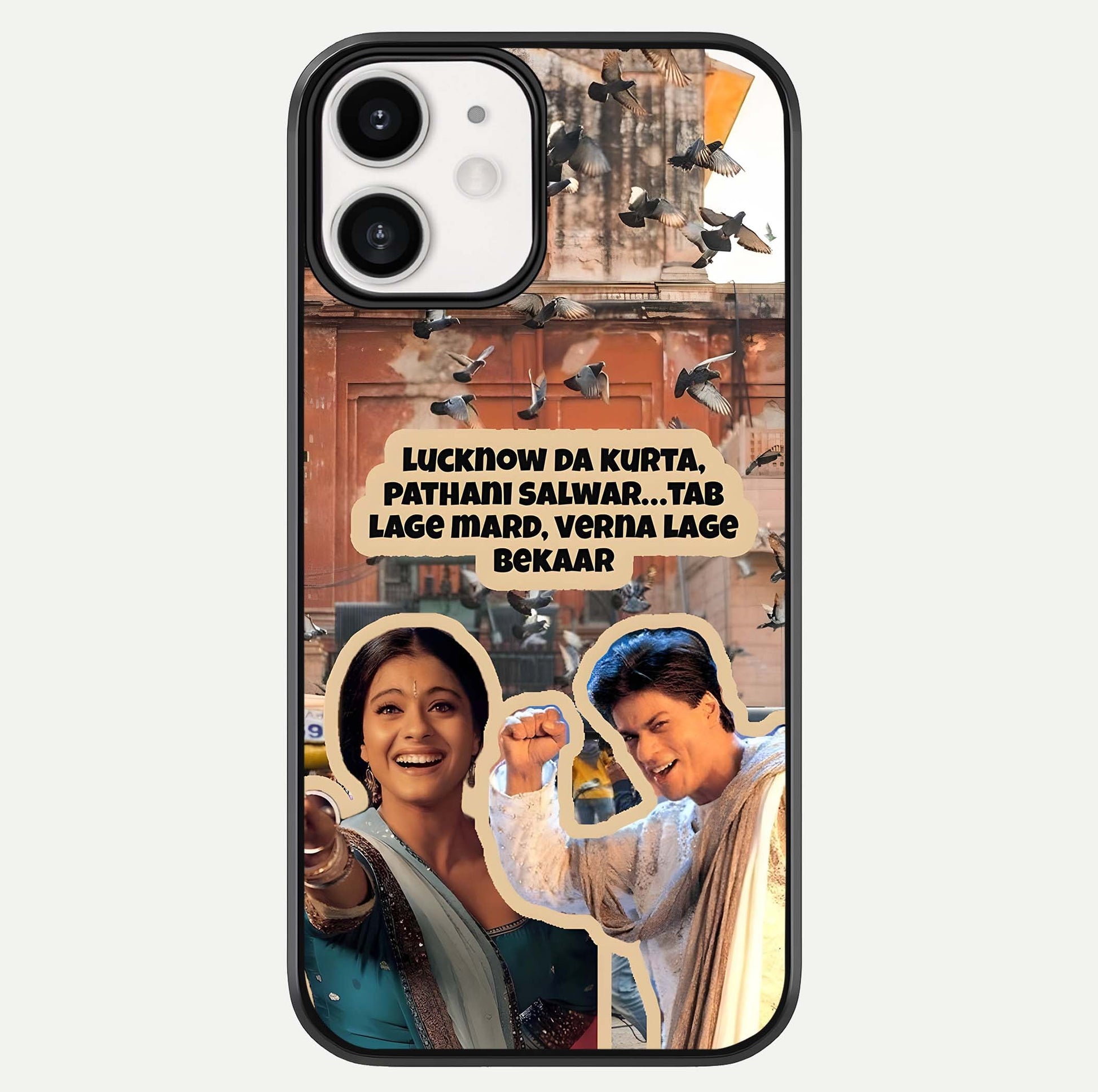 Desi Retro Vibes Glass Case For iphone-12 by Custom World