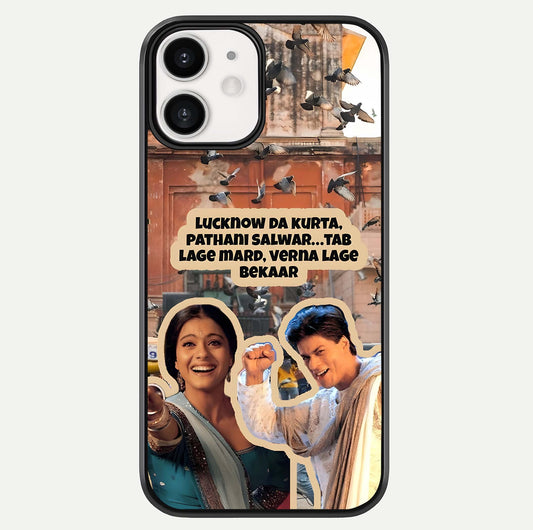 Desi Retro Vibes Glass Case For iphone-12 by Custom World
