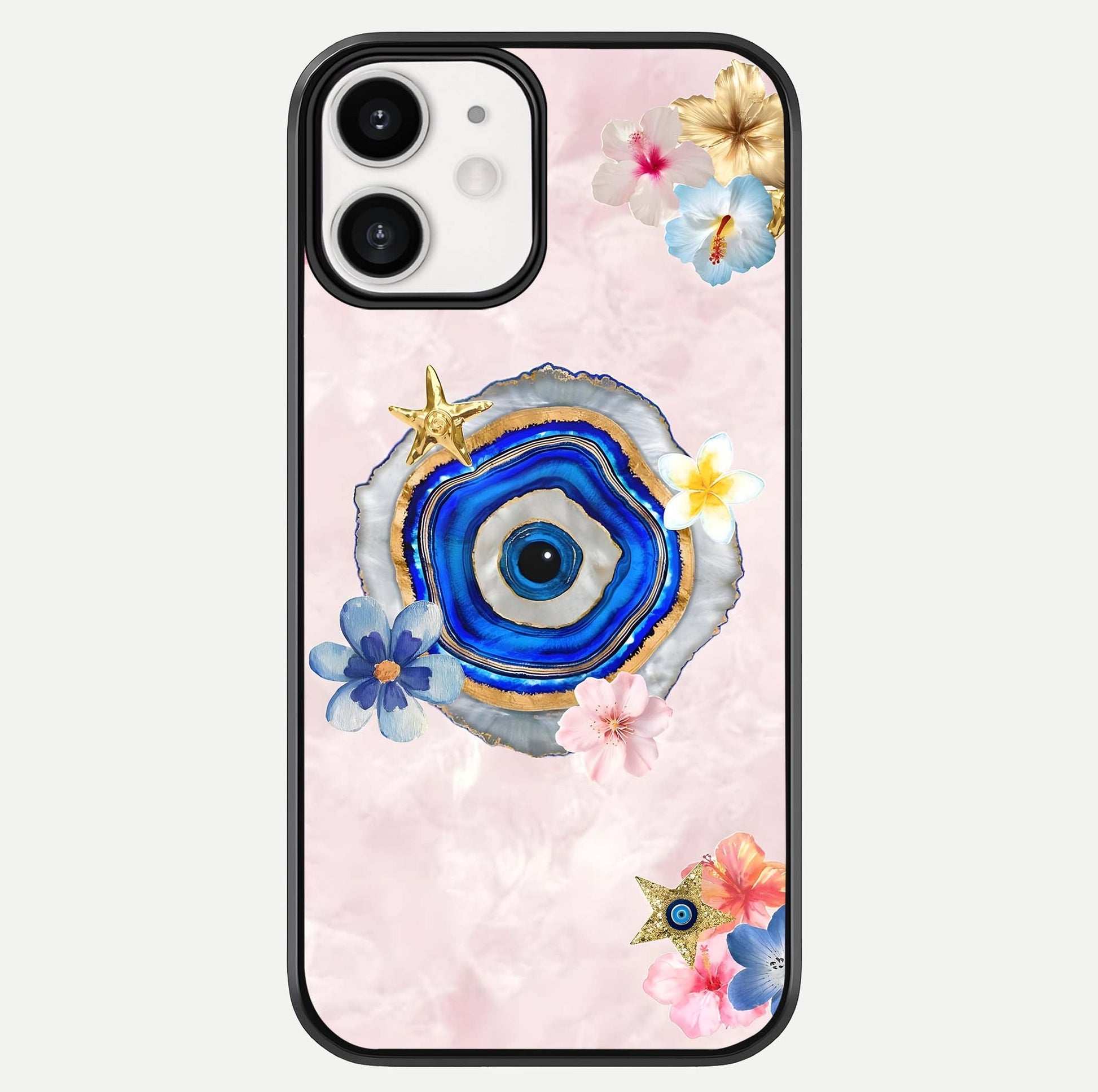 Divine Aura Bloom Glass Case For iphone-12 by Custom World