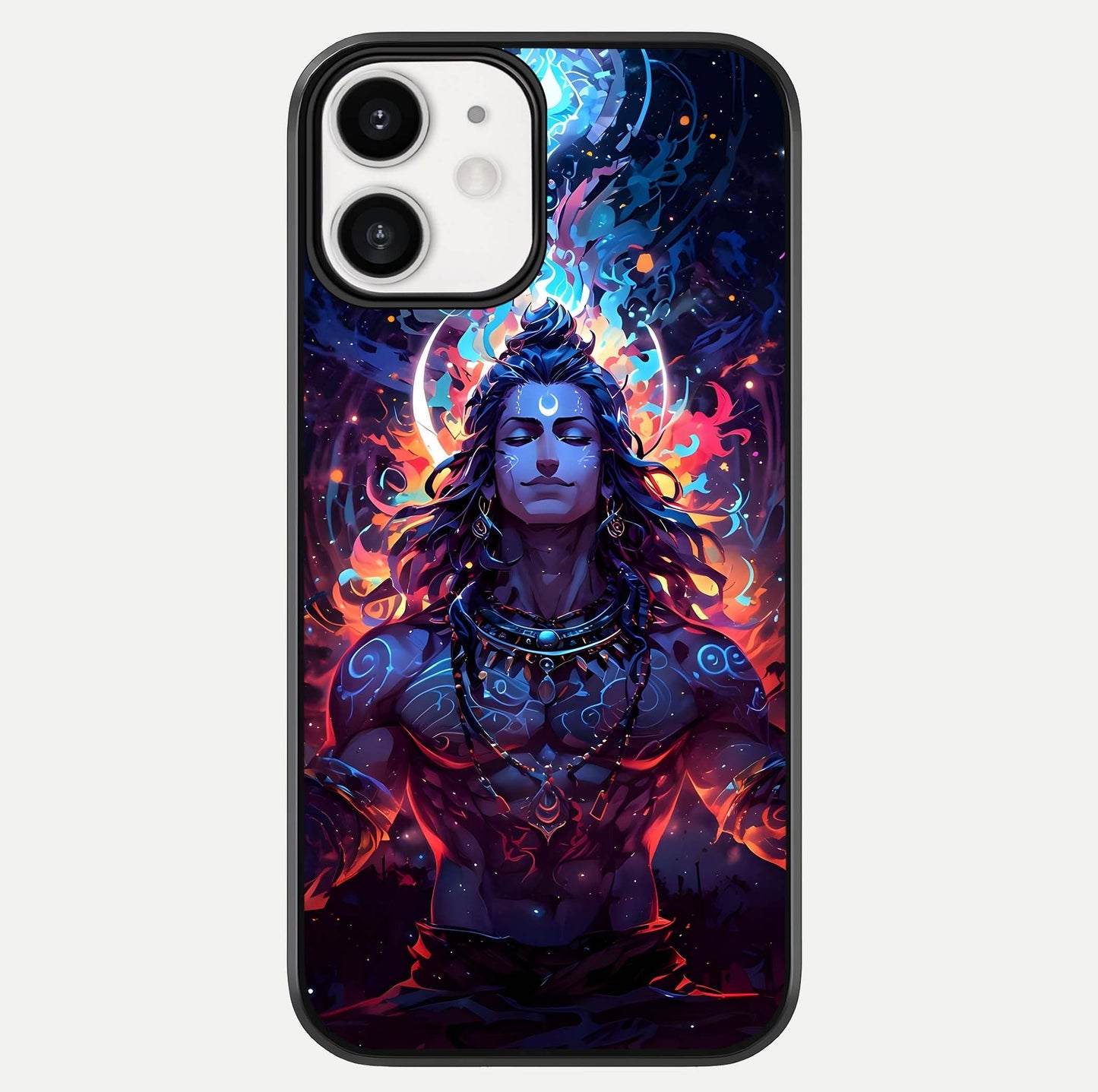 Divine Fire Shiv Glass Case For iphone-12 by Custom World
