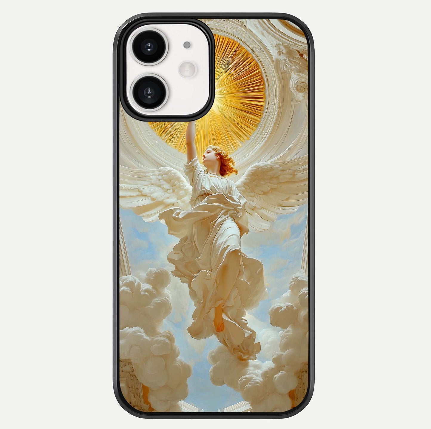 Divine Light Angel Glass Case For iphone-12 by Custom World