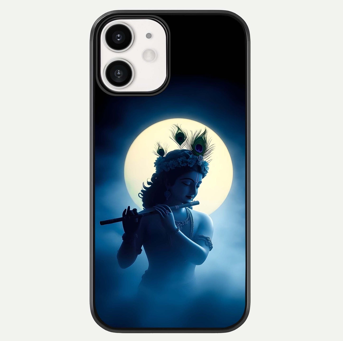 Divine Moon Flute Glass Case For iphone-12 by Custom World