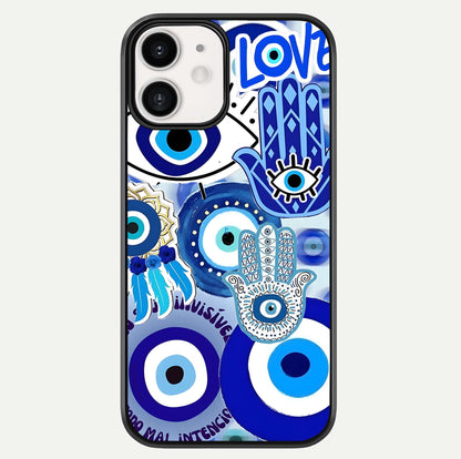 Evil Eyes Dream Glass Case For iphone-12 by Custom World