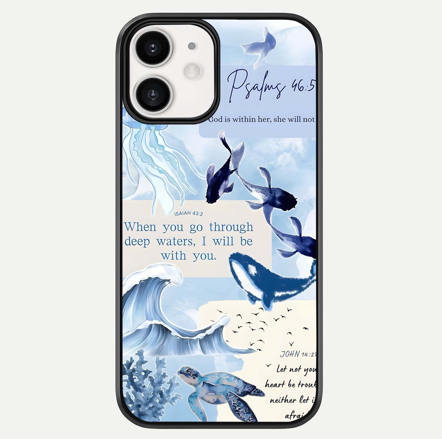 Faithful Ocean Promise Glass Case For iphone-12 by Custom World