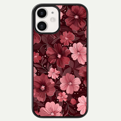 Flower Blush Bloom Glass Case For iphone-12 by Custom World
