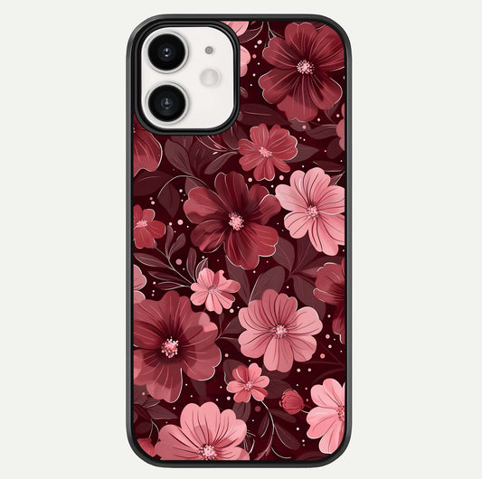 Flower Blush Bloom Glass Case For iphone-12 by Custom World
