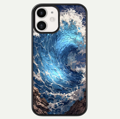Giant Ocean Wave Glass Case For iphone-12 by Custom World