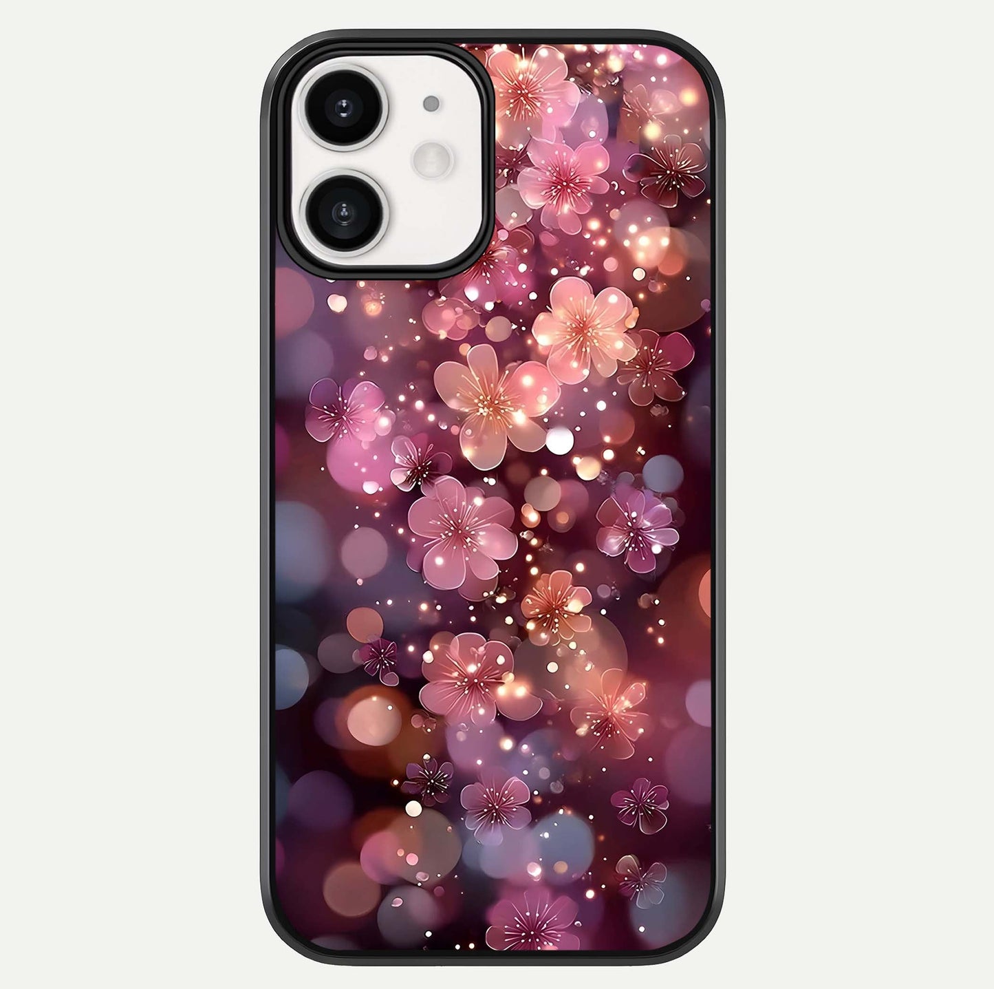 Glowing Petal Bliss Glass Case For iphone-12 by Custom World