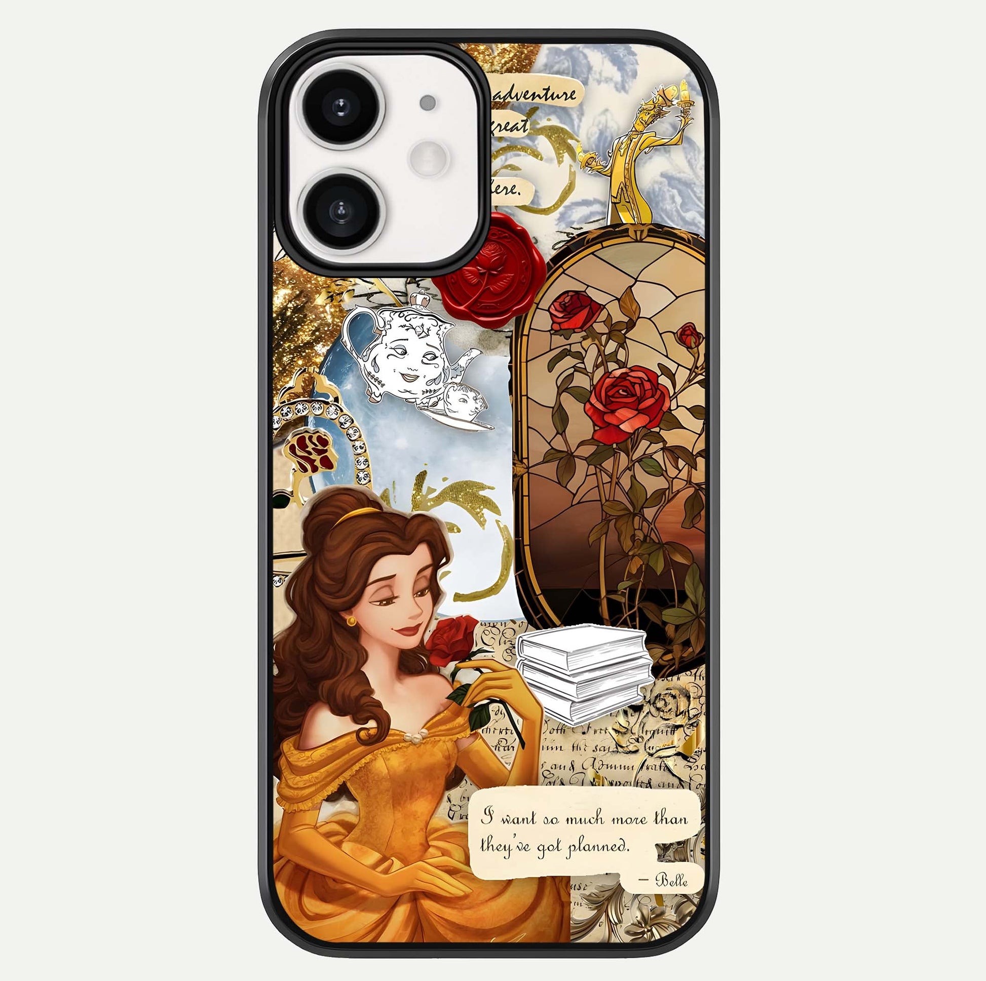 Golden Dream Belle Glass Case For iphone-12 by Custom World