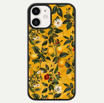 Golden Lemon Field Glass Case For iphone-12 by Custom World