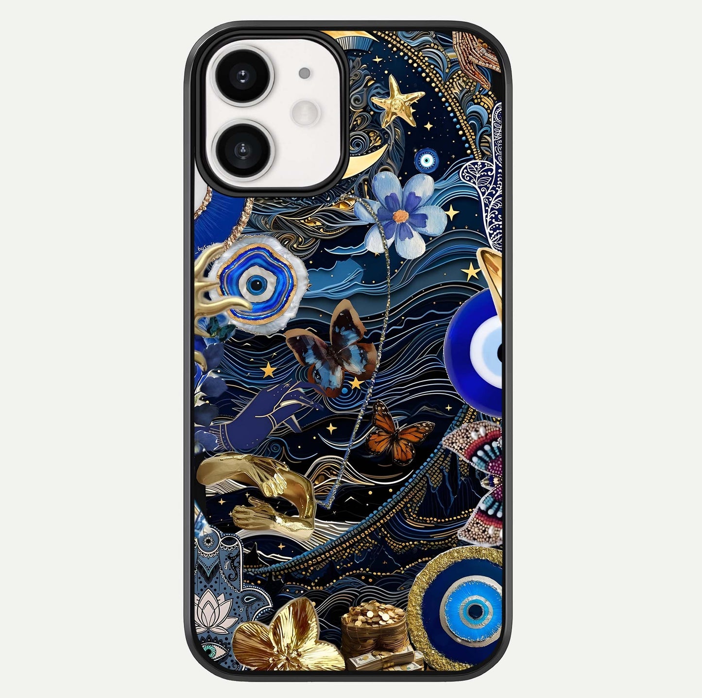 Golden Moon Magic Glass Case For iphone-12 by Custom World
