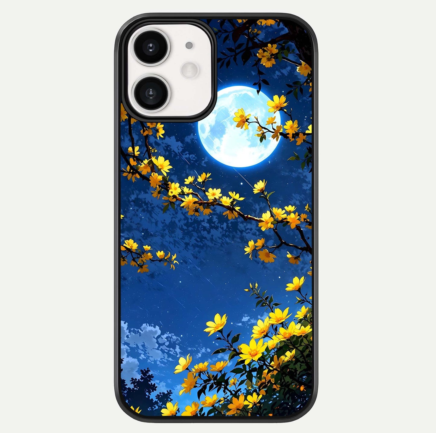 Golden Night Glow Glass Case For iphone-12 by Custom World