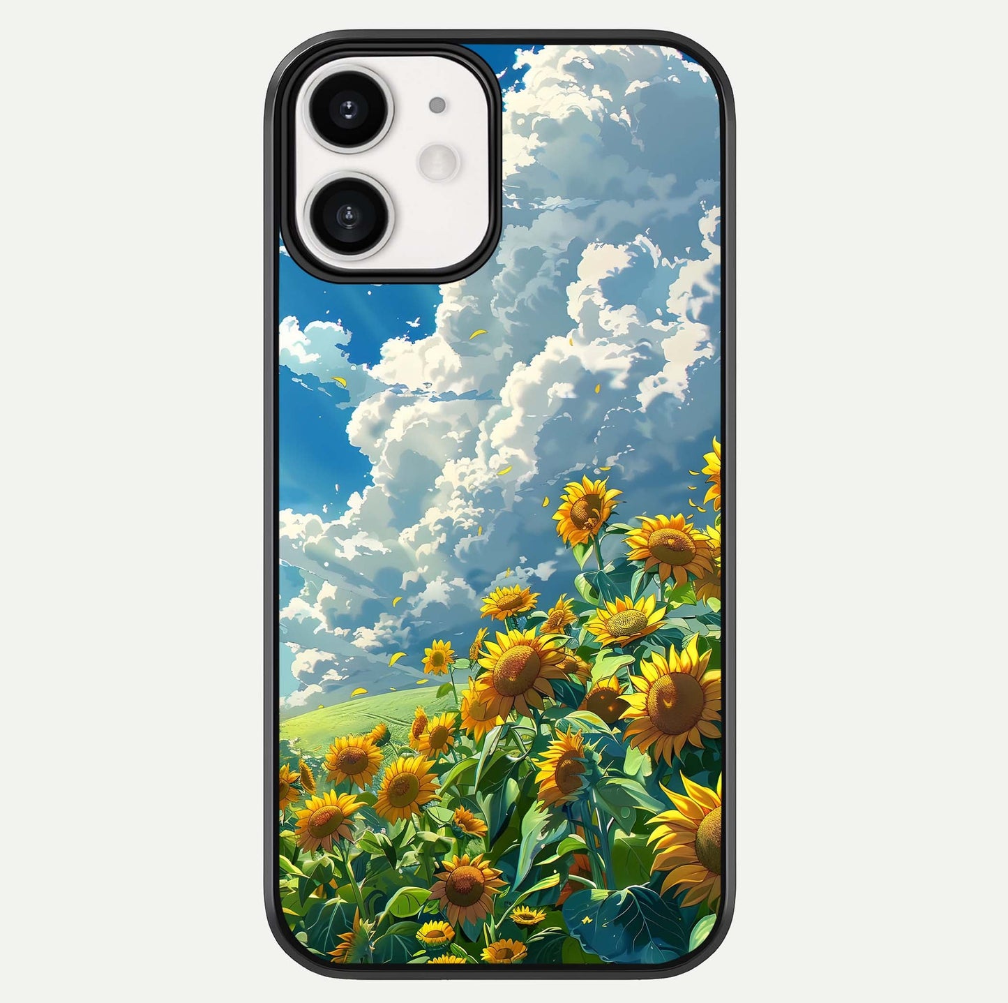 Golden Sun Glory Glass Case For iphone-12 by Custom World