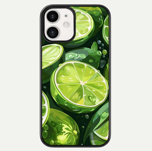 Green Lemon Glass Case For iphone-12 by Custom World