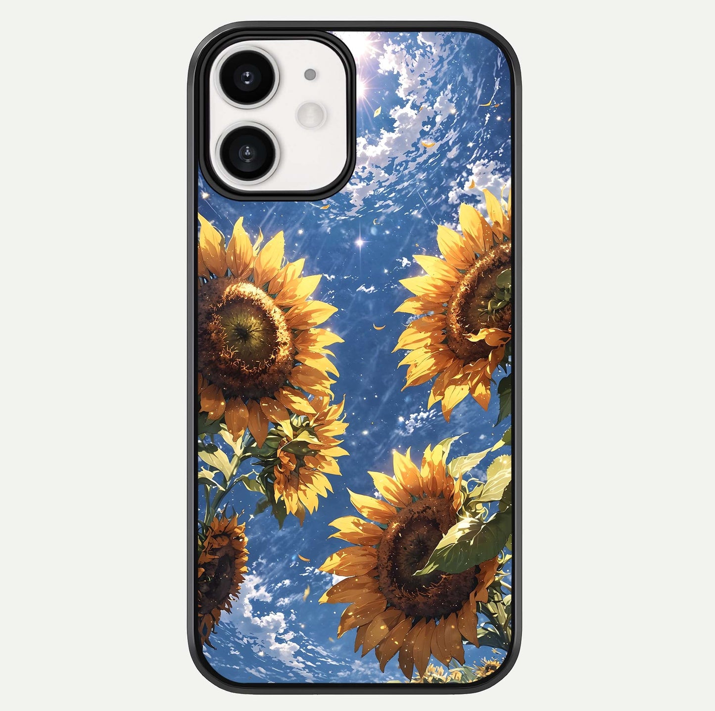 Heavenly Sunflower Rise Glass Case For iphone-12 by Custom World